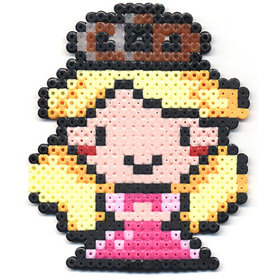 お姫様のアイロンビーズ図案