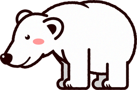 北極熊のイラスト/Polar bear