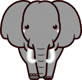 ゾウのイラスト/Elephant