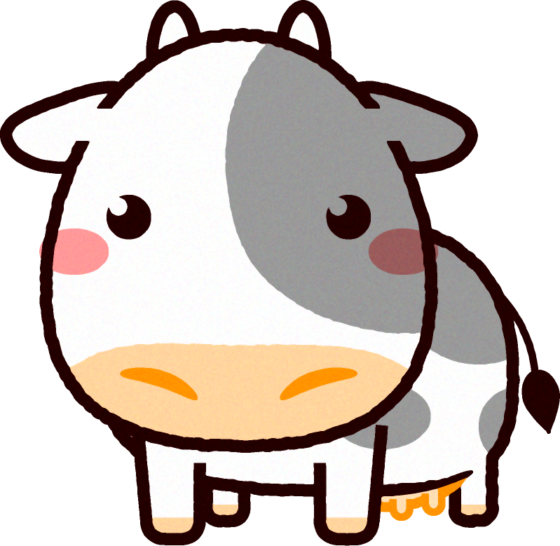 メウシのイラスト/Cow