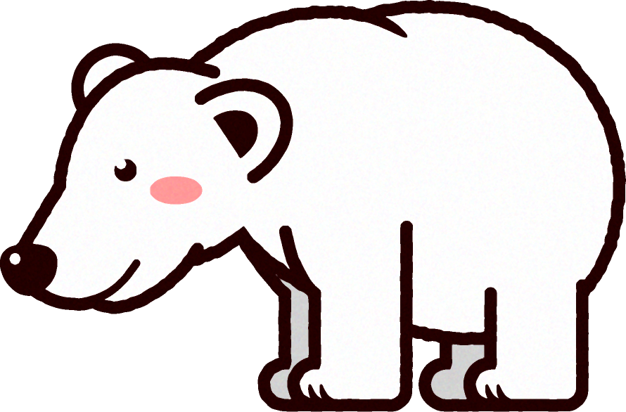 北極熊のイラスト/Polar bear