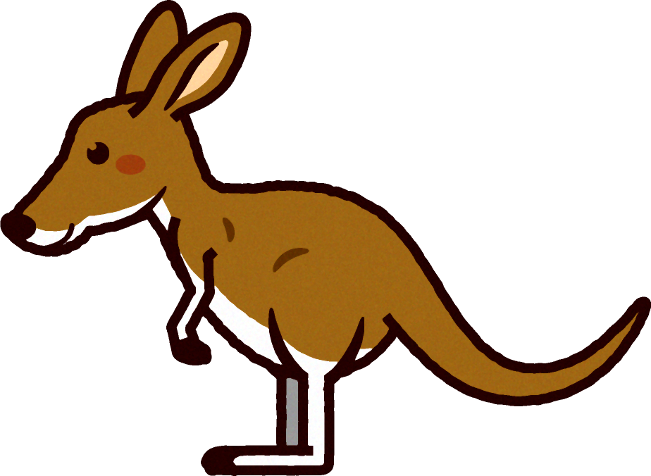 カンガルーのイラスト/Kangaroo