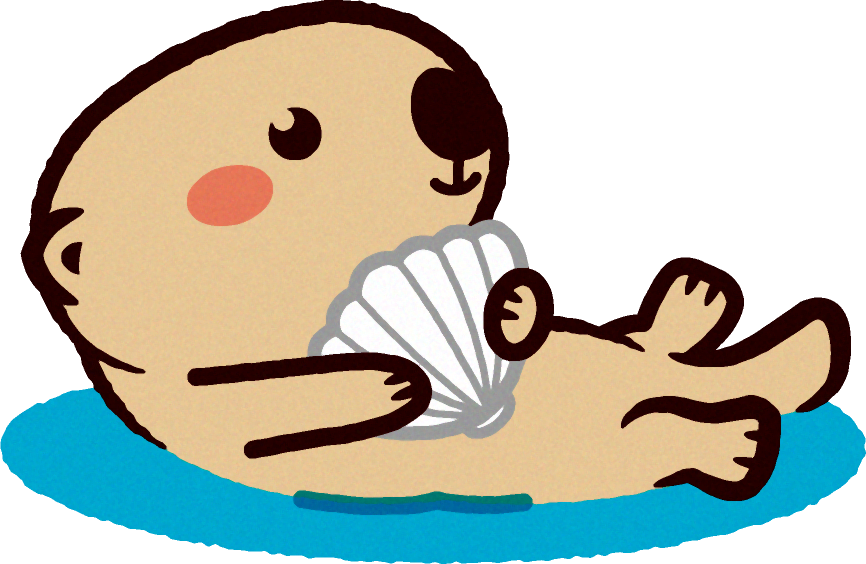 ラッコのイラスト/Sea otter