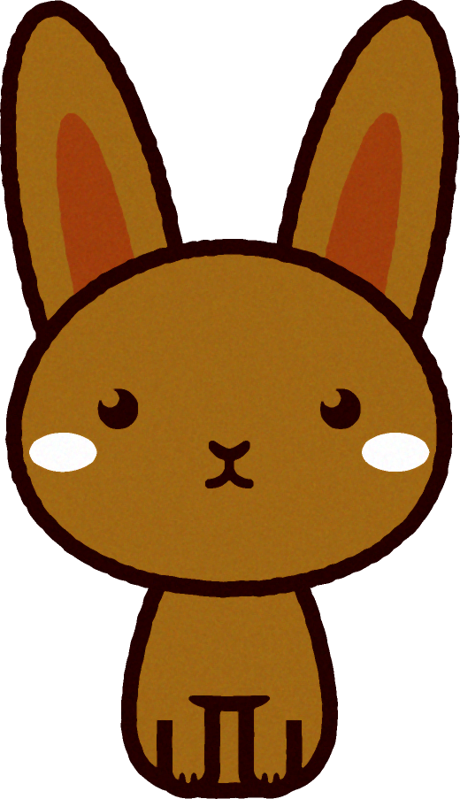 茶色いウサギのイラスト/Rabbit