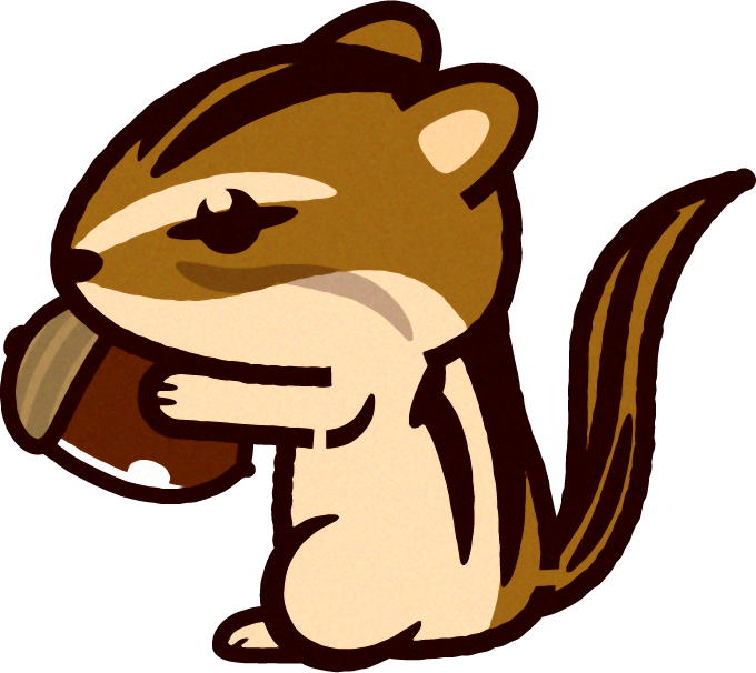 シマリスのイラスト/Chipmunk