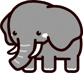 ゾウのイラスト