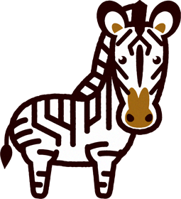 シマウマのイラスト