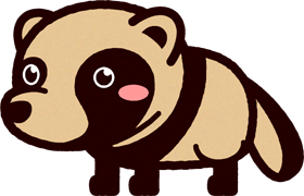 タヌキのイラスト