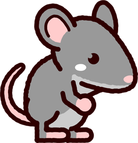 クマネズミのイラスト