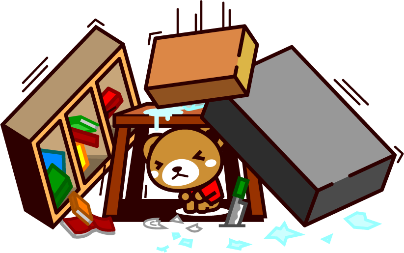 災害イラスト/落下物