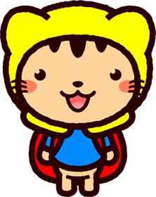 防災イラスト/ネコ