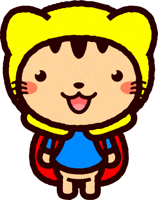 防災イラスト/ネコ