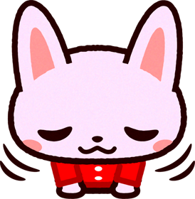 かわいいウサギのイラスト/ぺこり