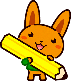 かわいいウサギのイラスト/鉛筆で書く2