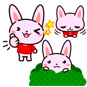 かわいいウサギのイラスト