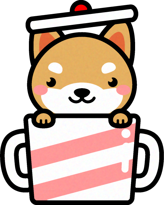 犬と鍋のイラスト