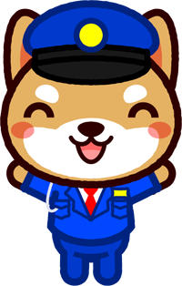 動物の警備員イラスト/シバイヌ