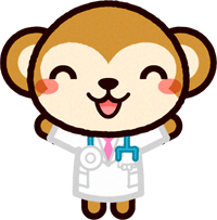 動物のお医者さんイラスト/サル