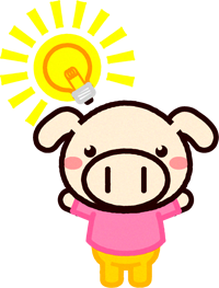 閃いた動物のイラスト/ウサギ