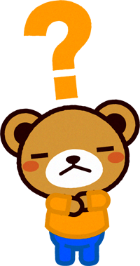 疑問の動物イラスト/クマ