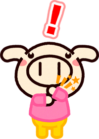 納得の動物イラスト/ブタ