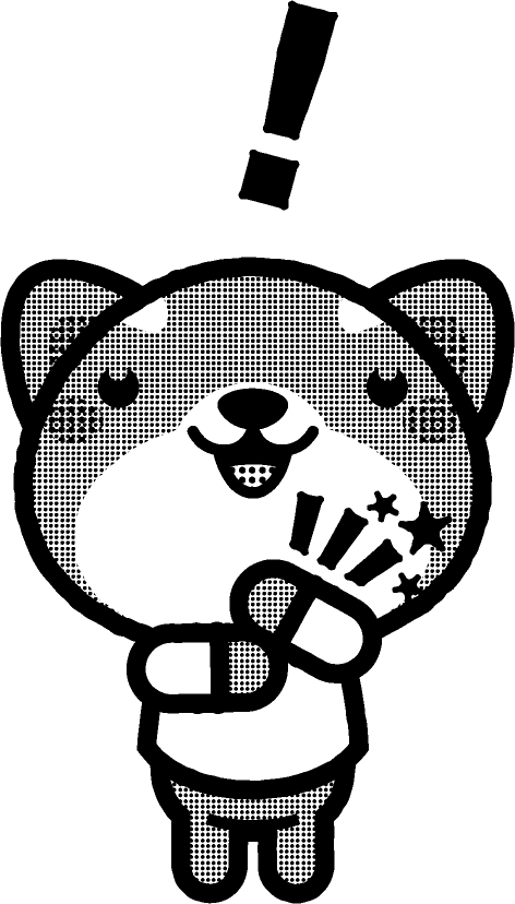 納得の動物イラスト/シバイヌ_モノクロイラスト