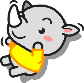 飼い主を引っ張って散歩中のサイイラスト