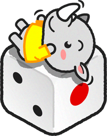 サイのイラスト/サイコロ2