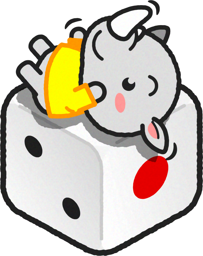 サイのイラスト/サイコロ2