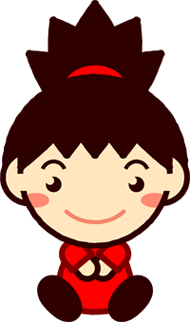 座る女の子のイラスト