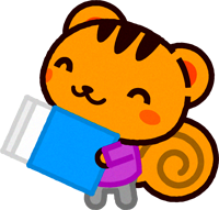 消しゴムを持った動物/リス