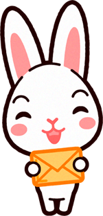 ウサギのイラスト/手紙