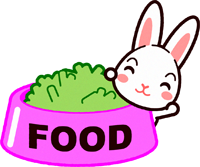 ウサギのイラスト/フード