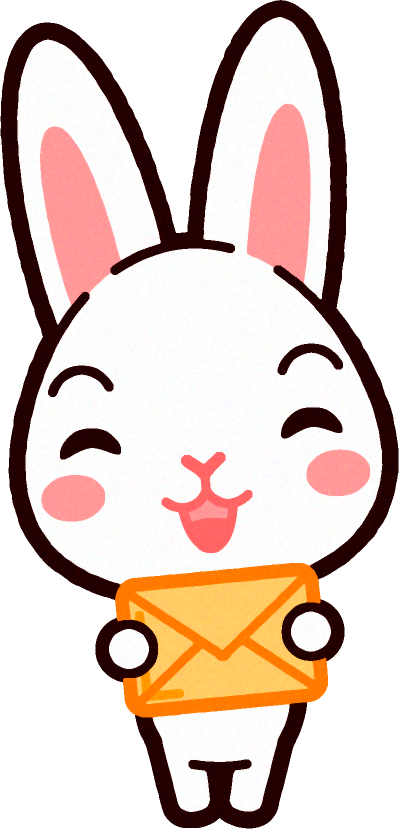 ウサギのイラスト/手紙