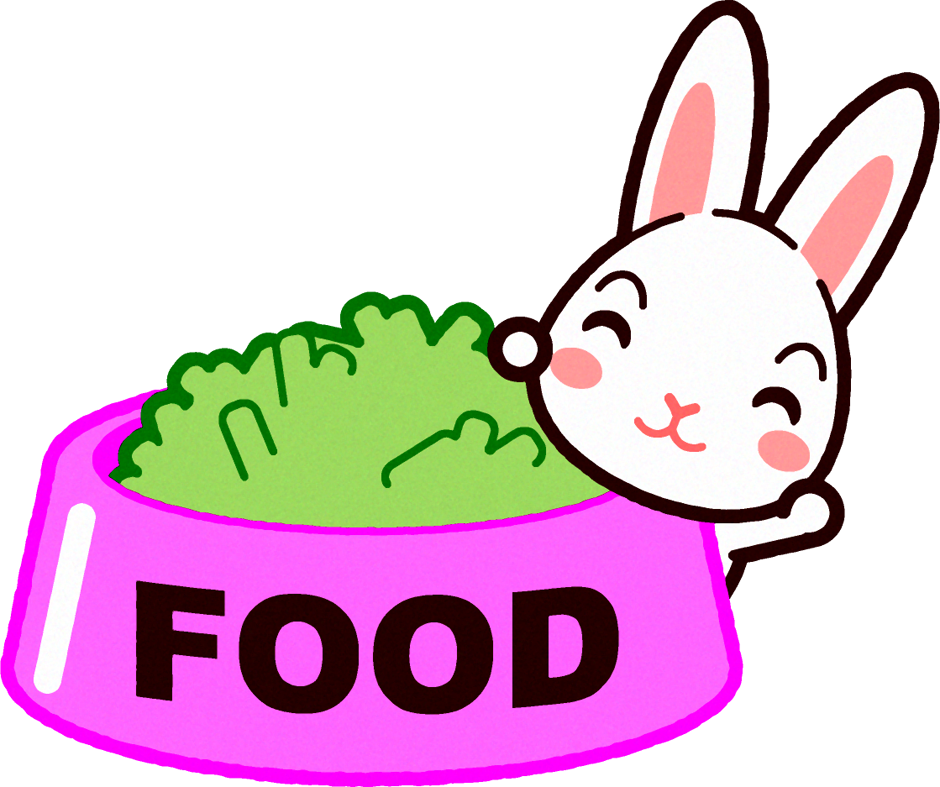 ウサギのイラスト/フード