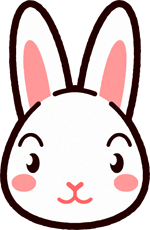 ウサギの顔イラスト