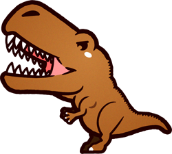 ティラノサウルスのイラスト