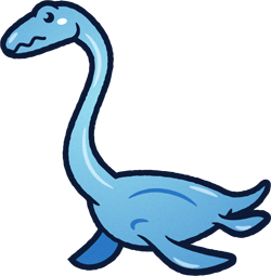 エラスモサウルスのイラスト