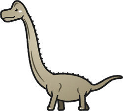 ブラキオサウルスのイラスト