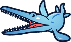 リオプレウロドンのイラスト