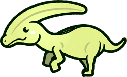 パラサウロロフスのイラスト