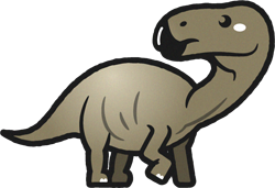 イグアノドンのイラスト