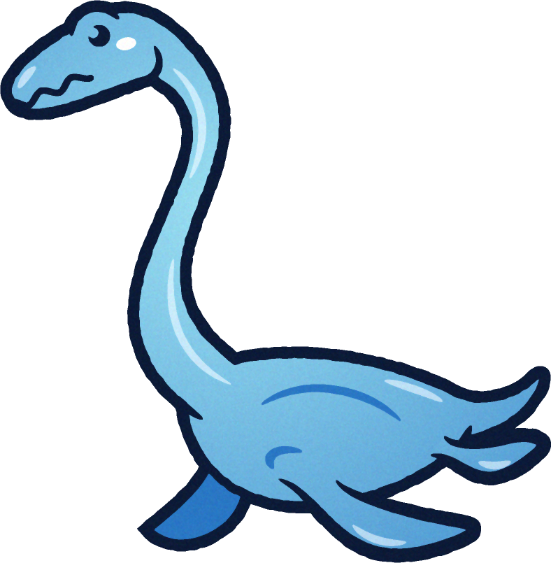 エラスモサウルスのイラスト