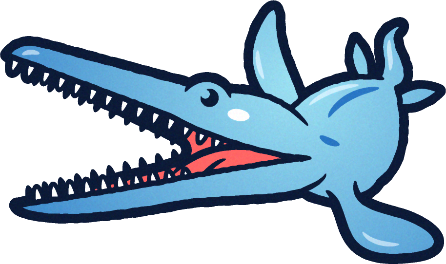 リオプレウロドンのイラスト