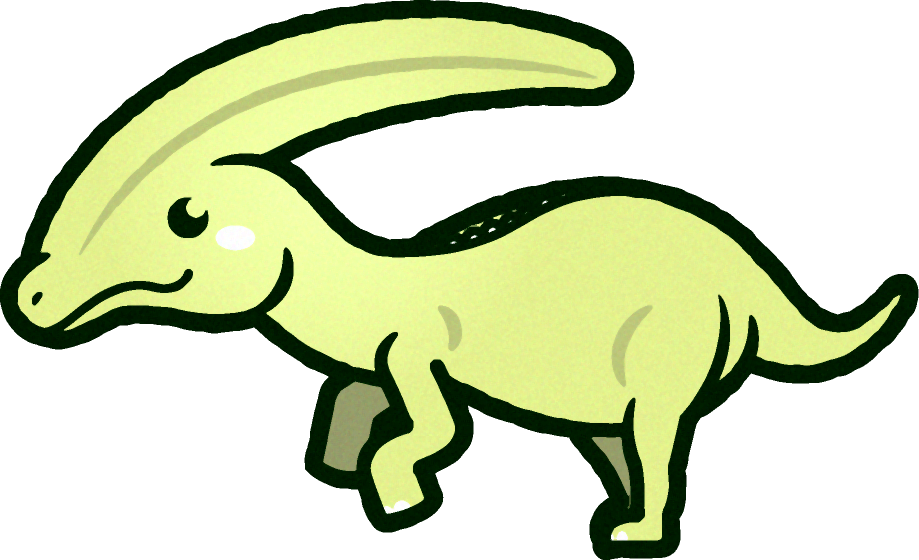 パラサウロロフスのイラスト