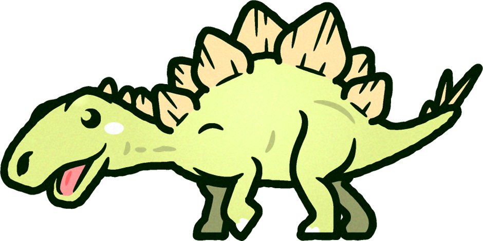 ステゴザウルスのイラスト