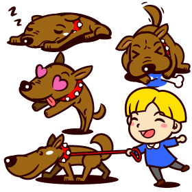 番犬イラスト