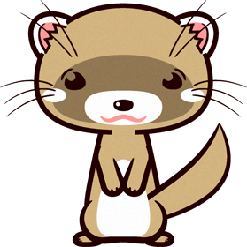 フェレットのイラスト