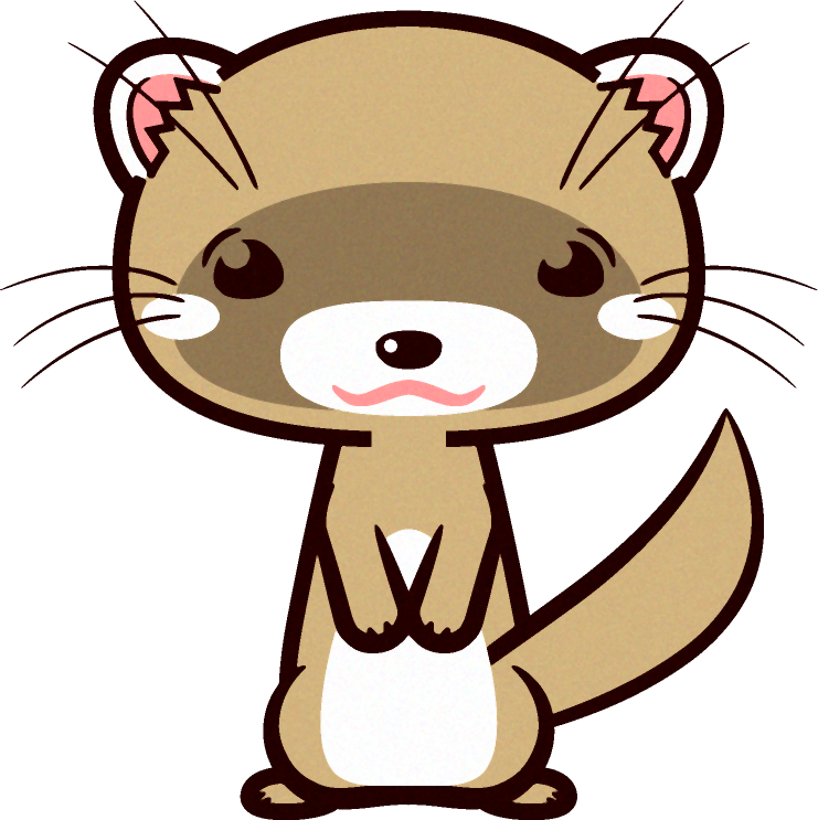 フェレットのイラスト