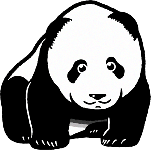 パンダのイラスト/子供